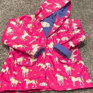 Unicorn pink lined raincoat